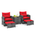 Patio Rattan Furniture (5 Piece Set) product image