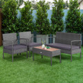 Cushioned Patio Rattan Furniture (8 Piece Set) product image
