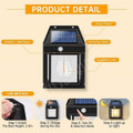Solar Retro Wall Sconce (1 or 2-Pack) product image