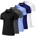Men's Dry Fit Moisture-Wicking Polo Shirt (5-Pack) product image