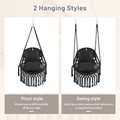 Macrame Swing Chair with Soft Cushions product image