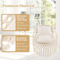 Macrame Swing Chair with Soft Cushions product image