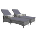 Outdoor Chaise Lounge Chair with 6-Level Backrest (1- or 2-Pack) product image