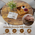 47” Round Dining Table with Wooden Tabletop product image