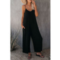 Loose Wide-Leg Romper with Pockets product image