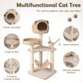 Modern Cat Tree with Natural Sisal Scratching Posts product image