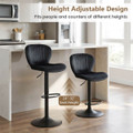 Bar Stool Set with Velvet Backrests and Padded Seats (Set of 2 or 4) product image