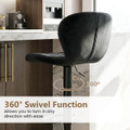 Bar Stool Set with Velvet Backrests and Padded Seats (Set of 2 or 4) product image