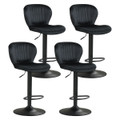 Bar Stool Set with Velvet Backrests and Padded Seats (Set of 2 or 4) product image