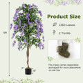 Artificial Wisteria Tree (1- or 2-Pack) product image