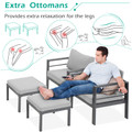 Aluminum Outdoor Patio Furniture Set with Coffee Table product image