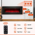 50" Wall-Mounted Electric Fireplace with Remote Control product image