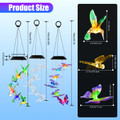 LED Solar Hummingbird, Butterfly, Dragonfly Wind Chimes (3-Pack) product image