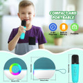Portable Mini Karaoke Machine for Kids, Bluetooth Speaker with Wireless Microphone,MP3 Player,Perfect for Birthday and Family Parties(2 Mic) product image