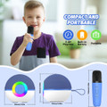 Portable Mini Karaoke Machine for Kids, Bluetooth Speaker with Wireless Microphone,MP3 Player,Perfect for Birthday and Family Parties(2 Mic) product image