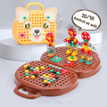 Children Electric Drill Toolbox Driller Games Tool Toy for Boys Girls Montessori Screw Puzzle Kid Pretend Play Toys Gift product image