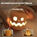 Halloween Pumpkin Night Light, New Jack-O-Lantern Night Light With Press Switch,Cute Creative Pumpkin Lamp For Table Desk Bedroom Decor Gift product image