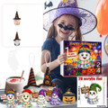 Halloween CountDown Advent Calendar with Ghost Gnome Pumpkin Plush Toys Dolls Pendants Ornaments For Indoor Outdoor Home Party Decoration product image