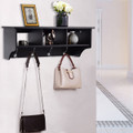 Wall-Mounted Wooden Hanging Coat Rack Organizer product image