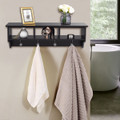 Wall-Mounted Wooden Hanging Coat Rack Organizer product image