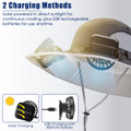 Wide Brim Sun Hat with Dual Cooling Fans product image