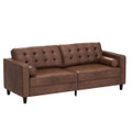 3-Seater 84.2” Mid-Century Sofa Couch with Pillows product image
