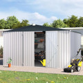 12' x 10' Metal Storage Shed for Outdoor and Lockable Doors product image