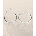 925 Sterling Silver Minimalist Hoop Earrings product image