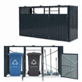 Outdoor Trash Can Storage Shed for 2 or 3 Bins product image