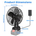 180-Degree Tilting Jobsite Fan product image