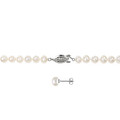 6-7mm Cultured Freshwater Pearl Necklace, Earrings and Bracelet Set product image