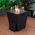 37,000 BTU Propane Steel Fire Pit Table with Wind Guard product image