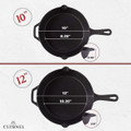 Cuisinel Cast Iron Skillets Set (2-Pack) product image