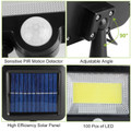 Solar Powered Motion Sensor Wall Light product image