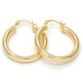 Gold Medium Hoop Earrings product image
