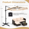LED Cantilever Patio Umbrella  product image