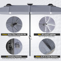 Double-Sided Solar Patio Umbrella product image