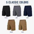 Men’s Super Stretch Cargo Shorts (3-Pack) product image