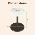 Round Marble Side Table (1- or 2-Pack) product image
