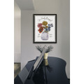 Personalized Family Flower Bouquet Print product image