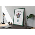 Personalized Family Flower Bouquet Print product image