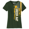Women's Football USA Flag T-Shirt product image