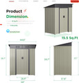 Small Outdoor Storage Tool Shed with Sliding Door  product image