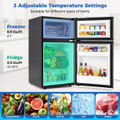 Double Door Mini Fridge with Freezer  product image