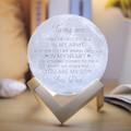 3D Printed Engraved Moon Lamp product image