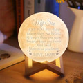 3D Printed Engraved Moon Lamp product image
