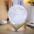 3D Printed Engraved Moon Lamp product image