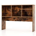 Computer Desktop Countertop with Bookshelf Organizer product image