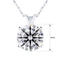 2 Carat Lab Created Diamond Solitaire Necklace In 14K Gold product image