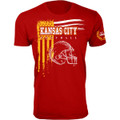 Men's Vintage USA Flag Football T-Shirt product image